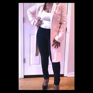 Ann Taylor Loft Blush Pink Trench Coat